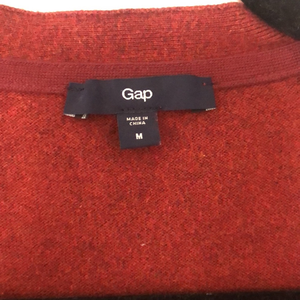 Men’s burnt orange cardigan - Picture 3 of 3